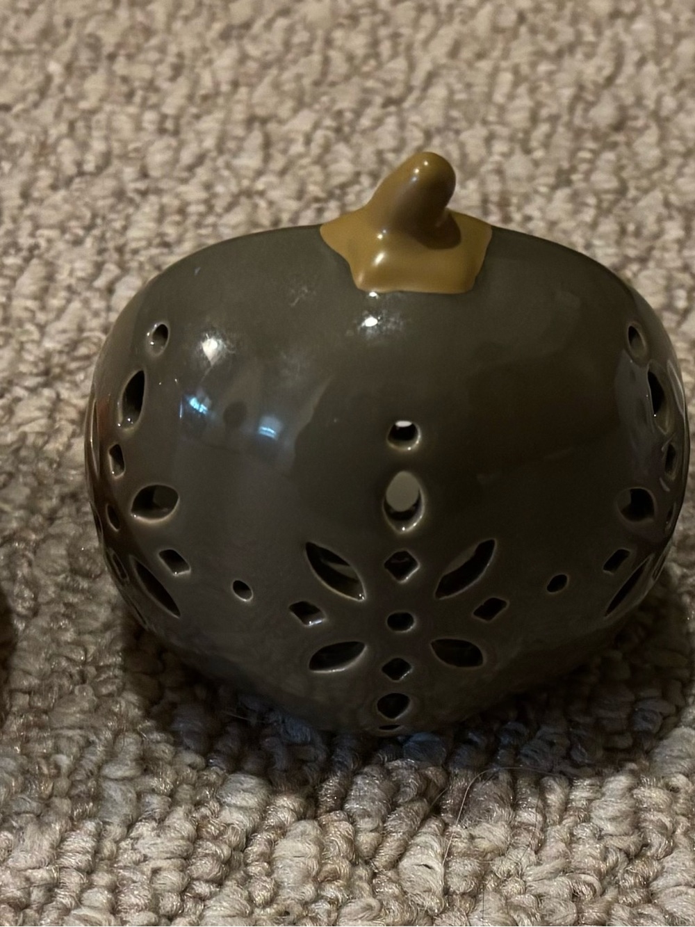 Porcelain Glazed Fall tea light holders.